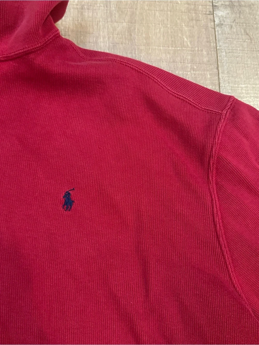 Polo by Ralph Lauren Red Zip-Neck Cotton Top